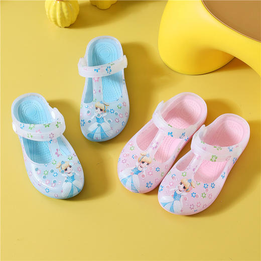 「6款可选！两穿洞洞鞋」儿童洞洞拖鞋 夏女孩小公主耐滑软底小中大女童卡通沙滩凉拖鞋 商品图3