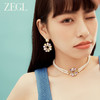 ZEGL设计师秘密花园系列花朵双层项链女轻奢高级感珍珠锁骨链颈链 商品缩略图4