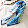 SAINTJOY/上久楷 女式真丝方巾  秋蓝旷野  FJS22037 商品缩略图5