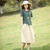 夏季新款休闲时尚棉麻半身裙套装女透气肤两件套DD 商品缩略图0