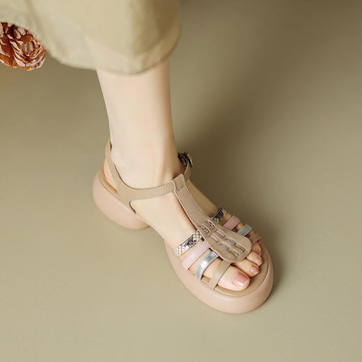 超轻百搭，里外全头层皮舒适简约休闲凉鞋ZYY-A430 商品图8