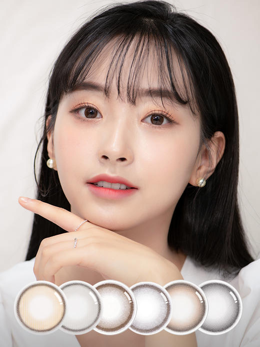 「半年抛」1副送镜盒 2副加送护理液 ！ OLENS 半年抛美瞳全系列 RealRing Moodnight DoubleTint Lily 商品图1