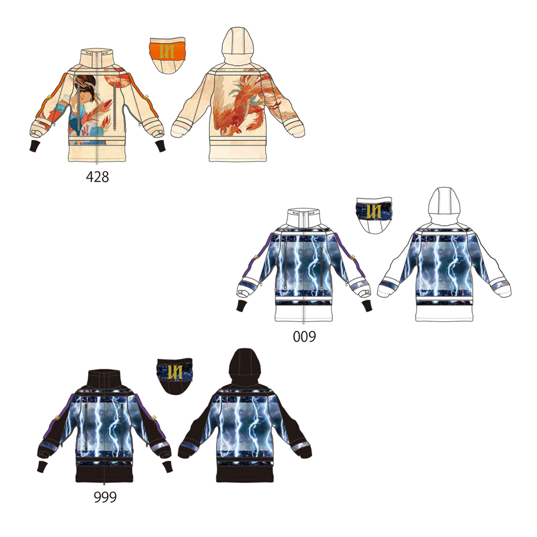 Marqleen 23-24 【MQ04000】 新款雪服  428/suzaku  009/kaminariw  999/kaminaribk