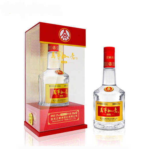 五粮万事如意佳品 浓香型52°纯粮白酒500mL 商品图0