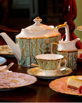 英国进口骨瓷神韵缤纷系列骨瓷欧式茶杯碟茶具华丽