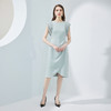 NF8F6斯尔丽瑟俪2023新款设计感手工立体压褶腰间褶皱显瘦修身连衣裙 商品缩略图3