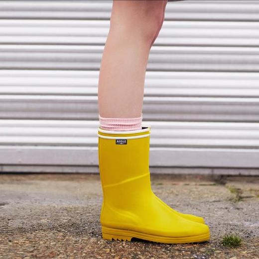 艾高 中帮胶靴女  88563-F 柠檬黄.【鞋底有膜，试穿小心】 商品图2