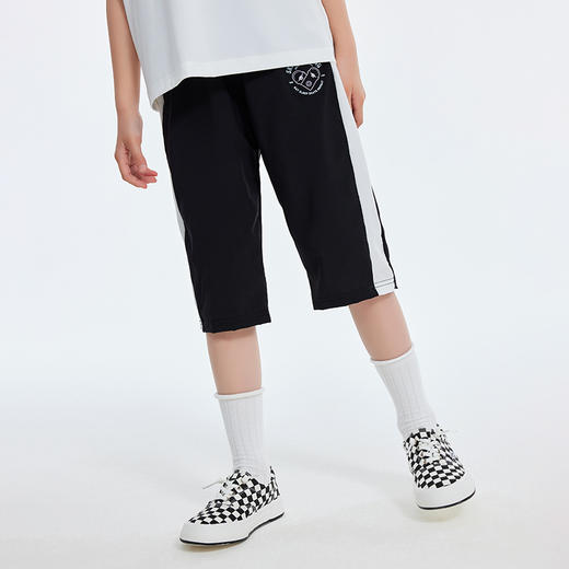 【多美乐】【超吸湿排汗 速干】龙之涵 中大童吸湿排汗撞边七分短裤 23年夏季新款休闲运动裤 婴幼儿A类标准 商品图4