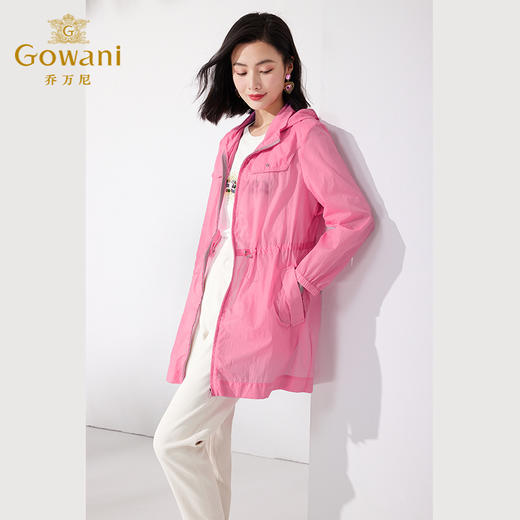 Gowani乔万尼夏新品商场同款风衣外套薄款ET2B229108 商品图3