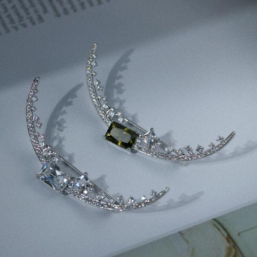 甄珠贝 【月光宝石】韩剧《迷雾》女主同款 纯手工镶嵌精品胸针 商品图0