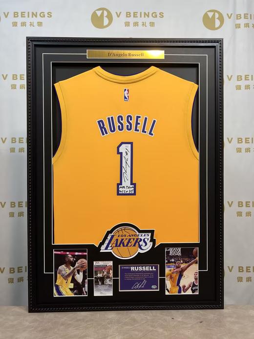 收藏系列 拉塞尔 湖人队1号黄色 亲笔签名球衣 商品图2