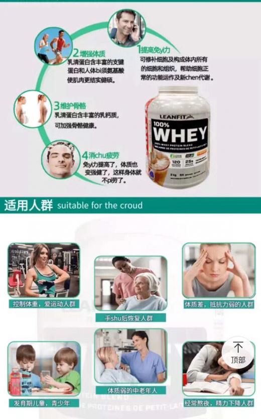 新包装Leanfit Whey Protein✨乳清蛋白粉2kg装！美国采购，无中文标签，介意慎拍  A 商品图5