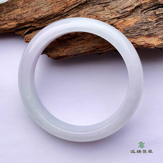 派瑞翡翠 翡翠手镯 糯种 浅紫 商品图1