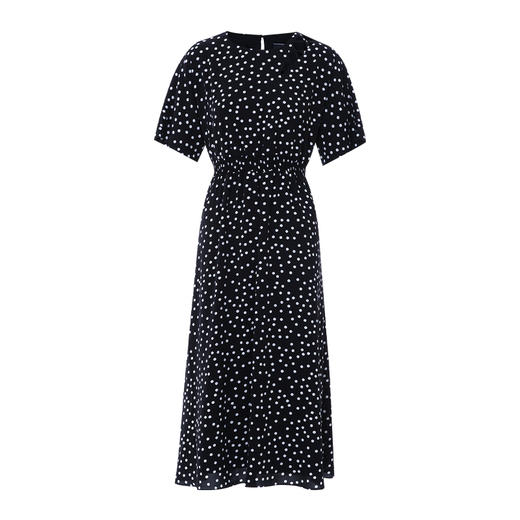 EITIE爱特爱夏季新款时尚气质复古波点修身连衣裙B2307130 商品图5