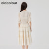oldcolour2023夏季新款法式气质优雅V领高腰蛋糕连衣裙O24101536 商品缩略图4