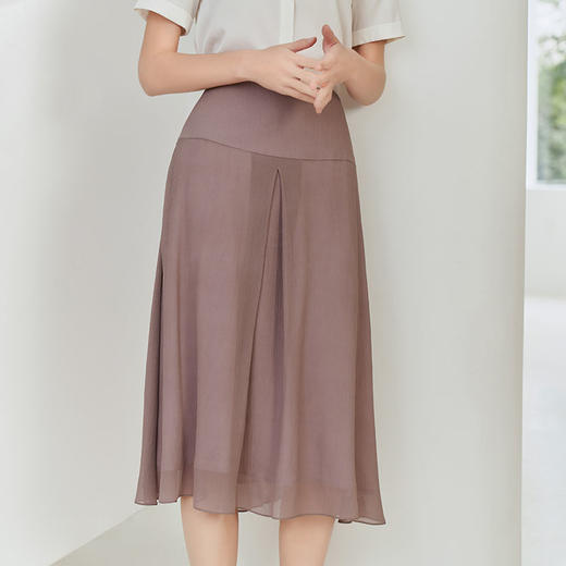 【桑蚕丝半裙】23年夏季新品女士100%桑蚕丝半身裙内搭衬布半裙 商品图5