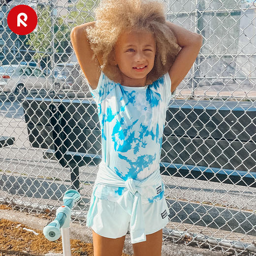 reima女孩儿童大童t恤春夏新款印花休闲防晒凉感运动圆领短袖 商品图3