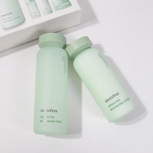 Innisfree悦诗风吟 新绿茶精萃平衡水乳套装 400ml/盒 商品图1