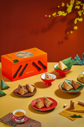 立家嘉兴博物馆联名款 ——嘉粽源起有机粽子礼盒120g*16只