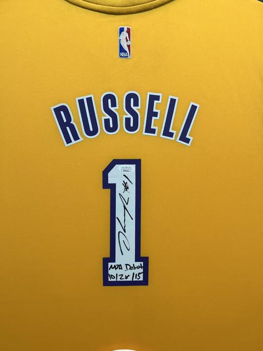 收藏系列 拉塞尔 湖人队1号黄色 亲笔签名球衣 商品图1