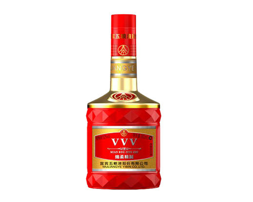 五粮VVV绵柔精制52度浓香型纯粮白酒 500mL/瓶 商品图1