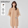 oldcolour2023夏季新款纯棉法式网纱拼接宽松短款连衣裙O24101438 商品缩略图0