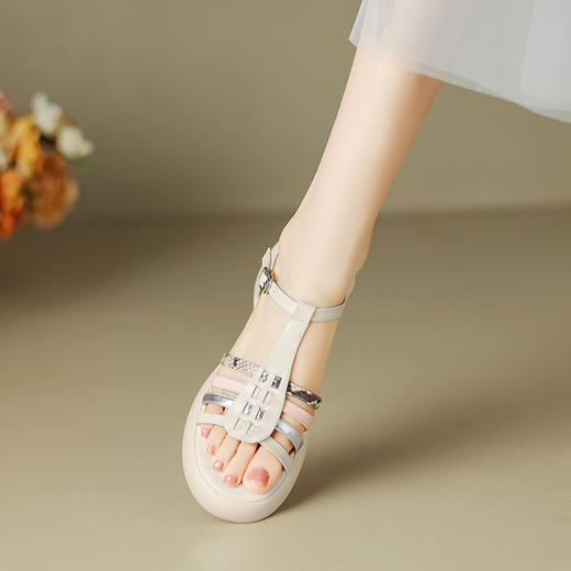 超轻百搭，里外全头层皮舒适简约休闲凉鞋ZYY-A430 商品图13