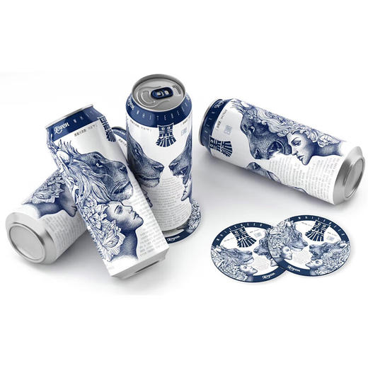 雪花啤酒  黑狮白啤自由我心 500ml听 商品图4