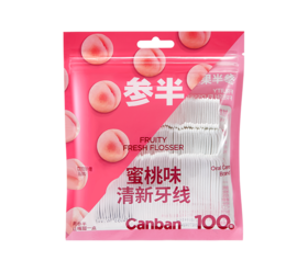 蜜桃味清新牙线100支/包