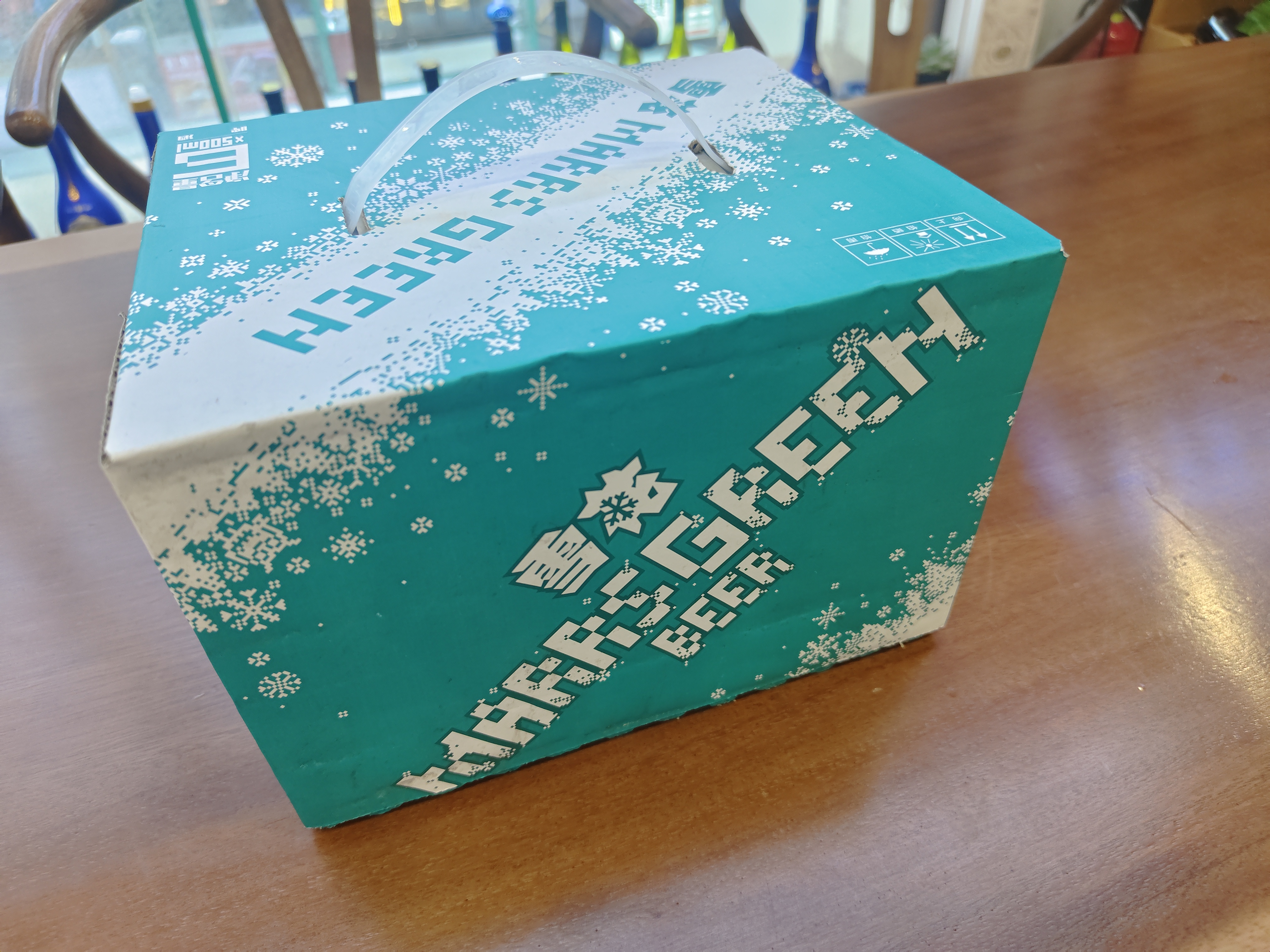 雪花马尔斯绿啤酒礼盒500ml*6提/箱