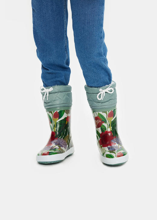 艾高 童靴童  NB20I-F 花园印花.【鞋底有膜，试穿小心】 商品图0