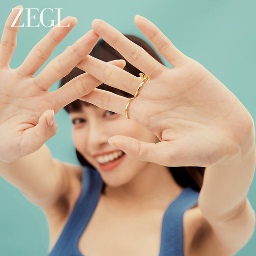 ZEGL设计师秘密花园系列花朵戒指女小众设计高级感指环时尚食指戒 商品图4