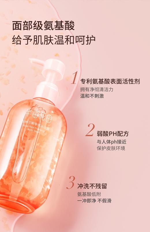半亩花田玫瑰花瓣香氛沐浴露(枕边玫瑰）500g 商品图2