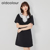 oldcolour2023夏季新款黑色气质设计感宽松短款连衣裙O24101430 商品缩略图3