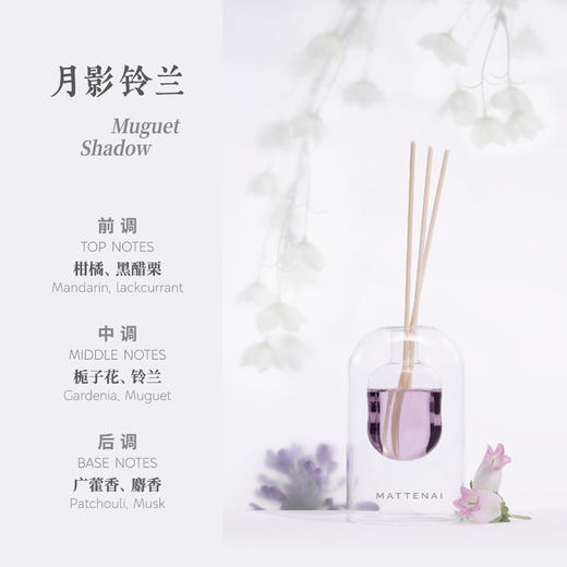 MATTENAI 玛缇奈 • 迷你家居香氛（50ml） | 无雅瓷香托，常规扩香条「非偏远地区包邮」 商品图2