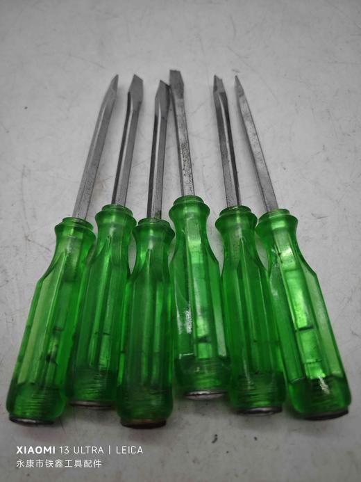 【货号03122】库存处理穿心螺丝刀一字超硬工业级敲击螺丝批头通心加重型18厘米长度工地专用螺丝起子 商品图1