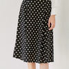 【桑蚕丝黑底波点半裙】23年春夏新品女士100%桑蚕丝裙子中长款真丝裙子 商品缩略图1