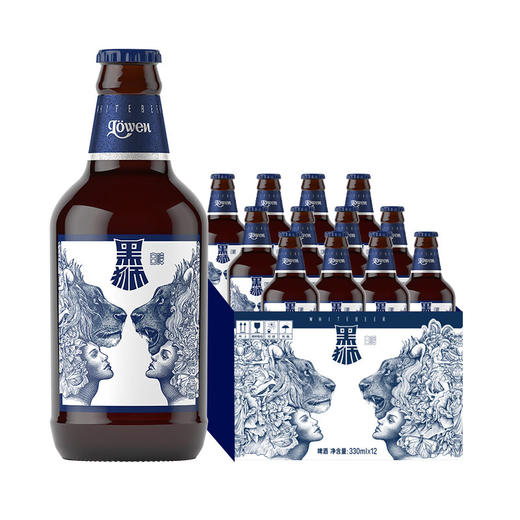 雪花啤酒  黑狮白啤自由我心 330ml瓶 商品图5