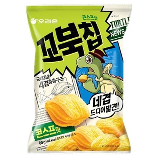 好丽友龟壳脆片玉米味80g오리온 꼬북칩 콘스프맛 商品图0