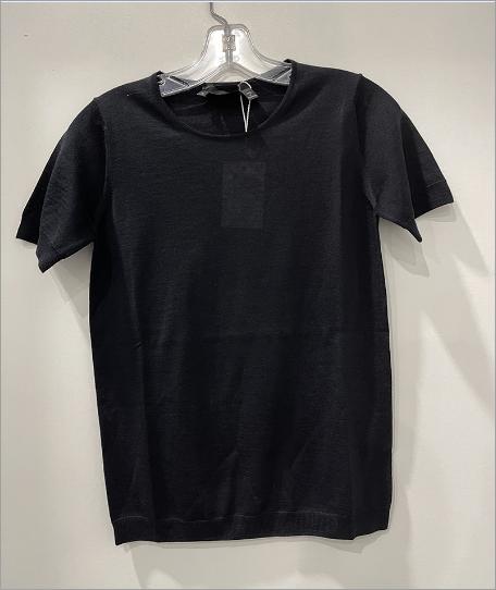 Salvatore Ferragamo女士圆领透气羊毛短袖T恤 商品图0