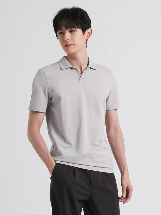 callisto浅灰色棉混纺T恤 SSTSS088C 商品图1