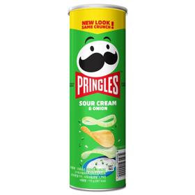 PRINGLES薯片酸乳酪洋葱味110g프링글스 샤워크림&어니언