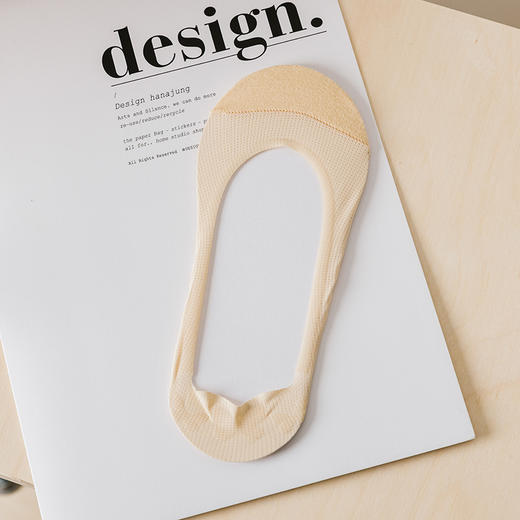 23春夏新品网眼透气任意剪棉拼防顶破隐形船袜后跟硅胶女士浅口袜_HLY 商品图9