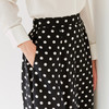 【桑蚕丝黑底波点半裙】23年春夏新品女士100%桑蚕丝裙子中长款真丝裙子 商品缩略图3