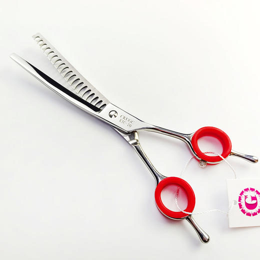 7.0寸弯鱼骨剪 双尾 宠物美容剪刀 下弯 鱼骨剪 弯剪 牙剪 打薄剪 修毛剪 商品图2