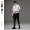 PINLI品立夏季新款男士古巴领短袖衬衫宽松纯色休闲衬衣上衣B232113060 商品缩略图2