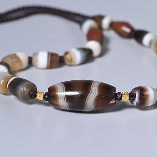 西亚高古缠丝玛瑙项链 商品图1