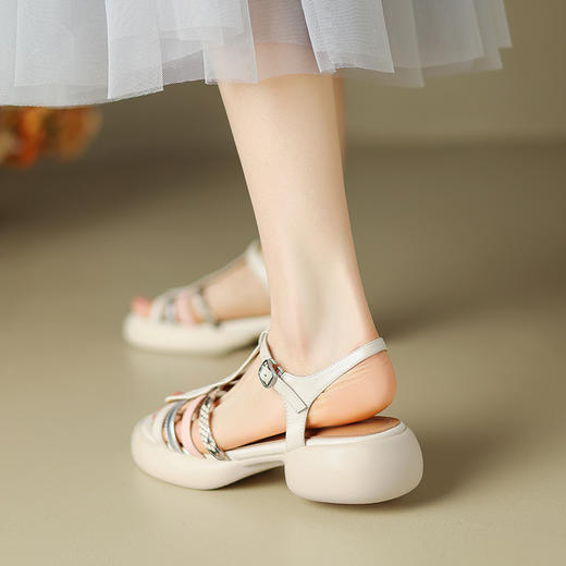 超轻百搭，里外全头层皮舒适简约休闲凉鞋ZYY-A430 商品图12