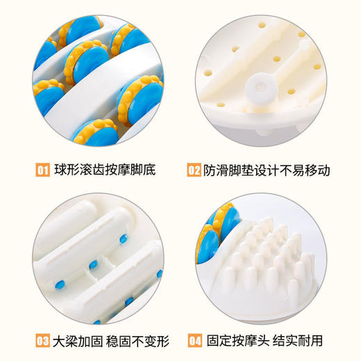 足底按摩器腿部经络疏通刺激揉捏脚底穴位滚轮指压板家用按脚神器 商品图2