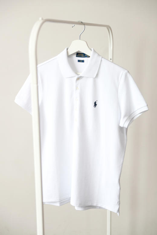 清冷感polo衫。r家小标刺绣粒扣设计慵懒显瘦翻领polo衫女J051630 商品图14